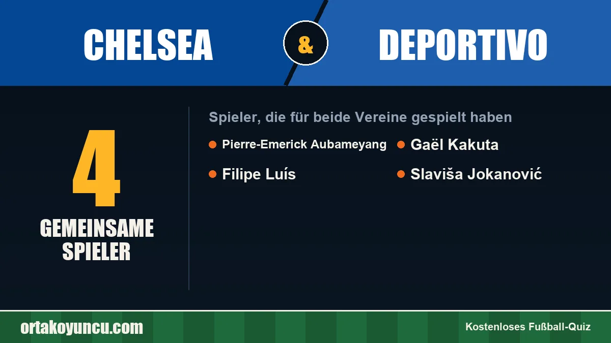 Spieler, die für Chelsea und Deportivo gespielt haben: 4 Spieler