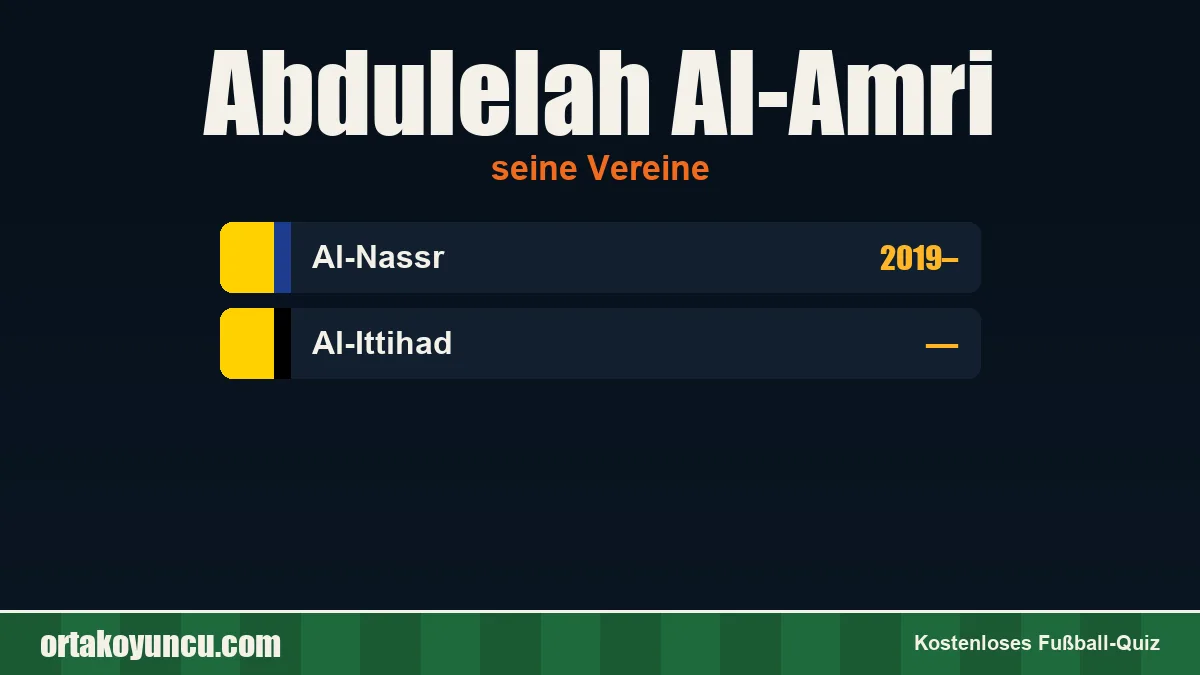 Abdulelah Al-Amri: Vereine und Jahre