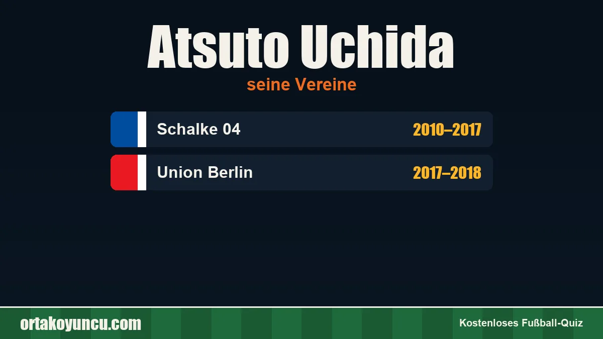 Atsuto Uchida: Vereine und Jahre