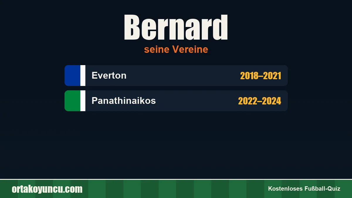 Bernard: Vereine und Jahre