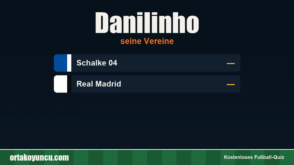 Danilinho: Vereine und Jahre