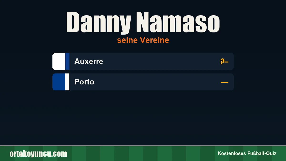 Danny Namaso: Vereine und Jahre