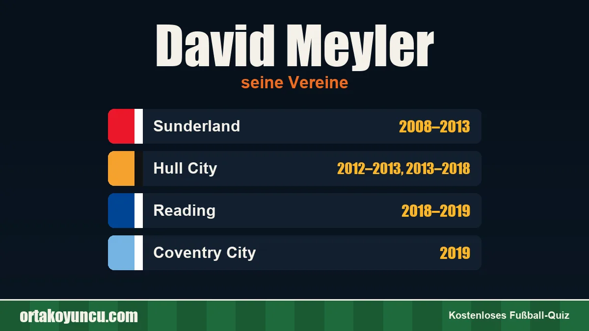 David Meyler: Vereine und Jahre