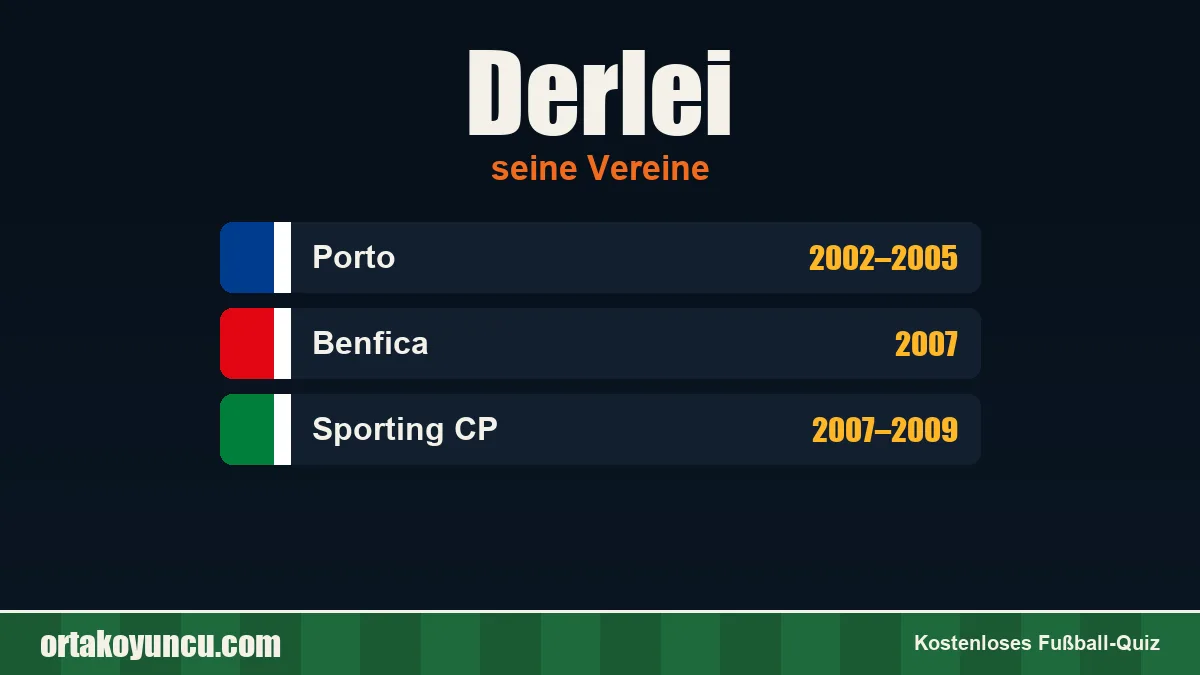 Derlei: Vereine und Jahre