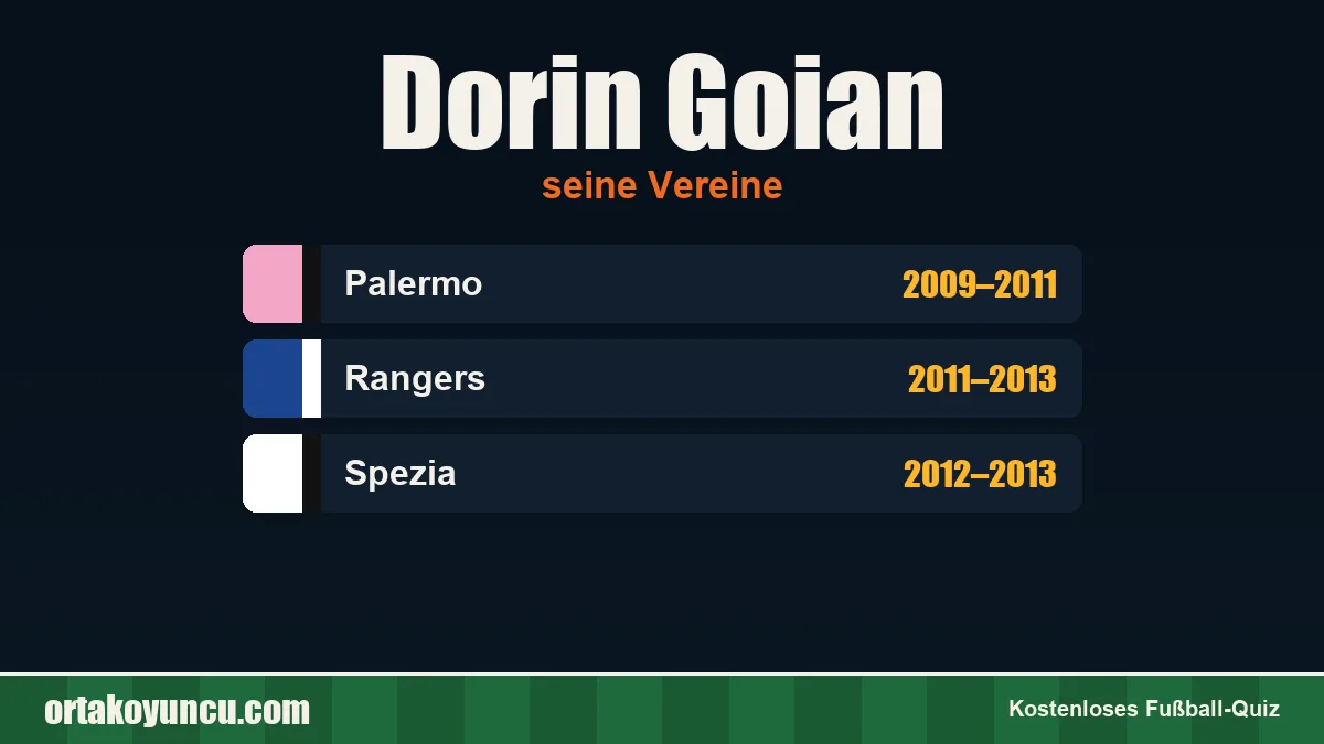 Dorin Goian: Vereine und Jahre