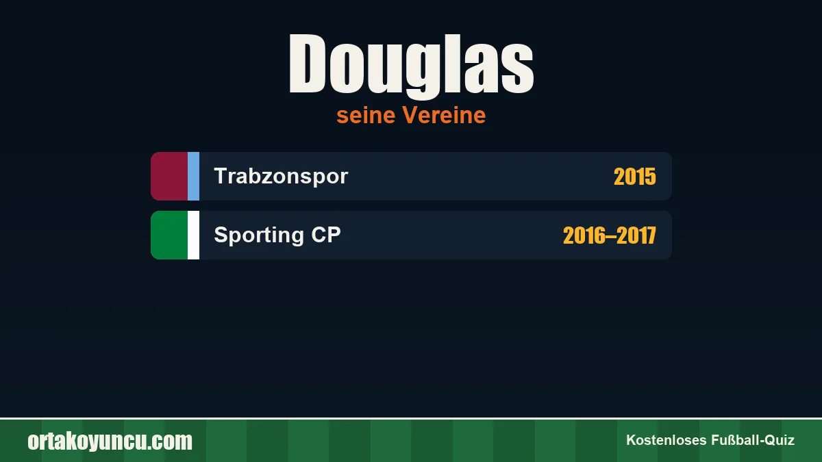 Douglas: Vereine und Jahre