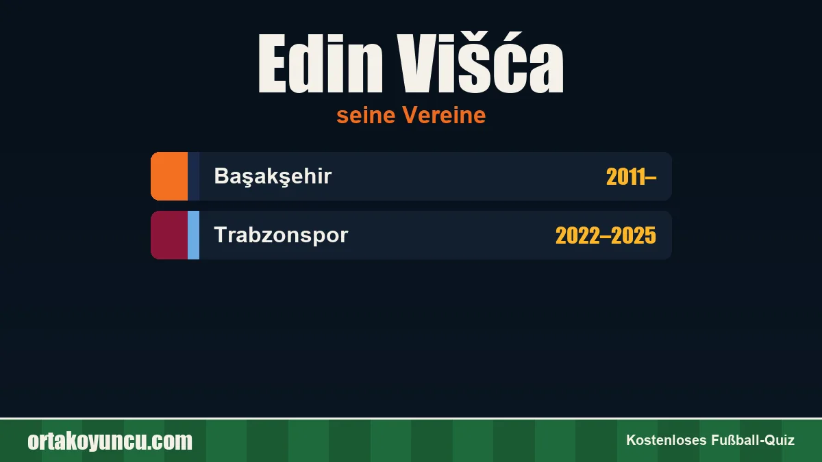 Edin Višća: Vereine und Jahre