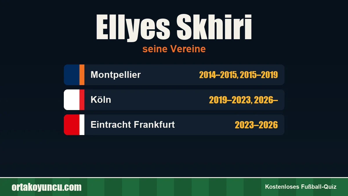 Ellyes Skhiri: Vereine und Jahre