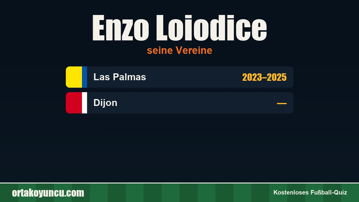 Enzo Loiodice: Vereine und Jahre