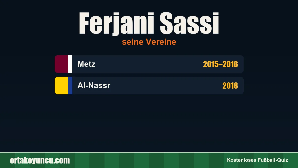 Ferjani Sassi: Vereine und Jahre