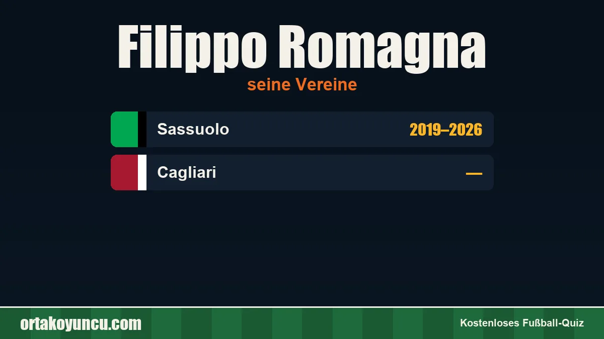 Filippo Romagna: Vereine und Jahre