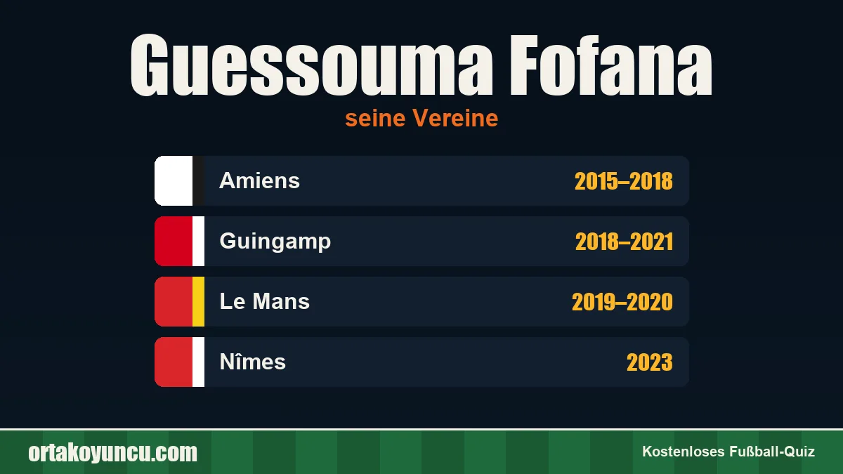 Guessouma Fofana: Vereine und Jahre