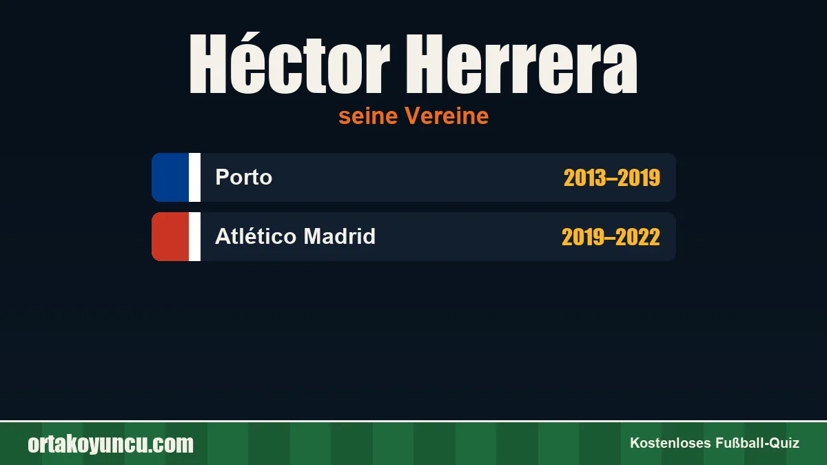 Héctor Herrera: Vereine und Jahre