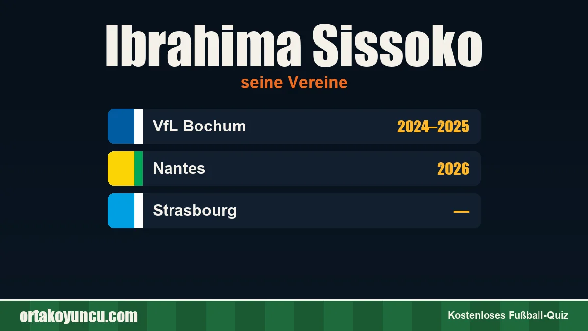 Ibrahima Sissoko: Vereine und Jahre