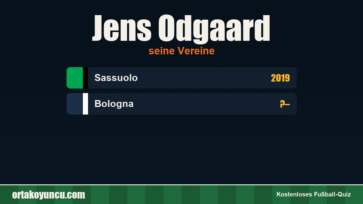 Jens Odgaard: Vereine und Jahre