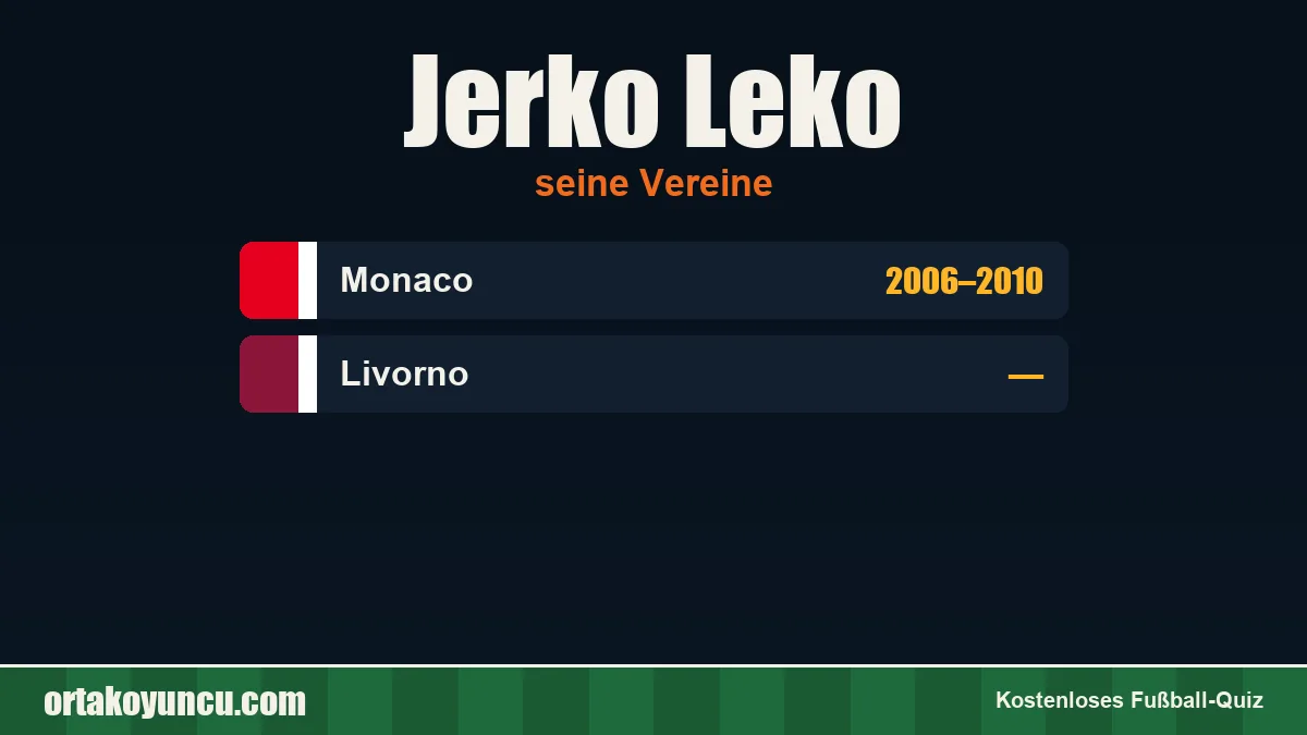 Jerko Leko: Vereine und Jahre