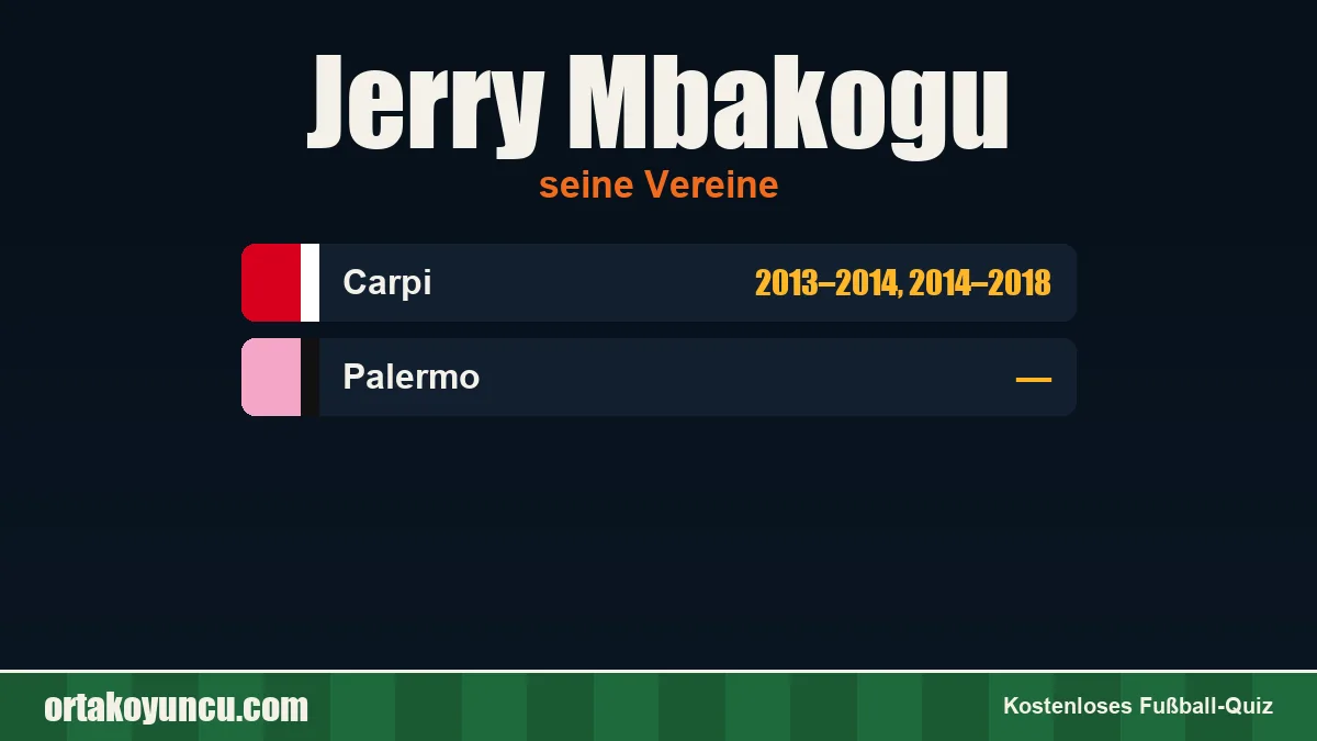 Jerry Mbakogu: Vereine und Jahre