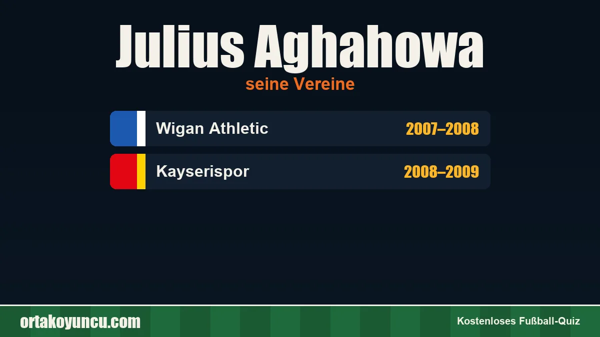 Julius Aghahowa: Vereine und Jahre