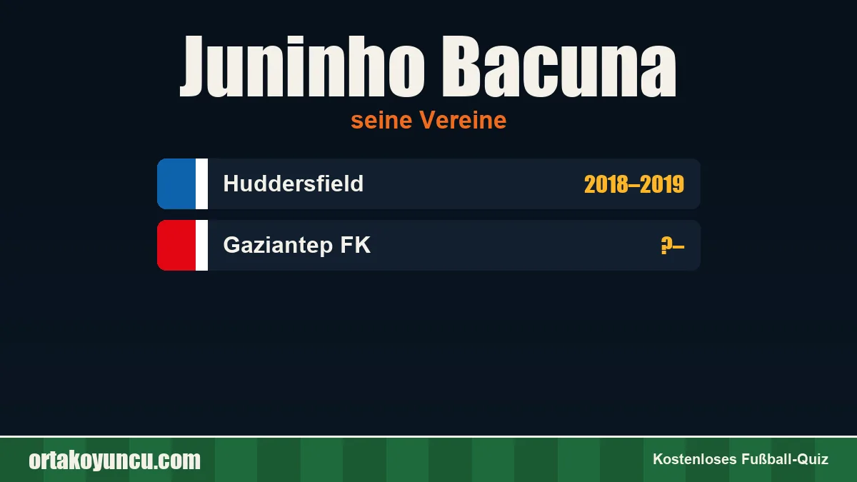Juninho Bacuna: Vereine und Jahre