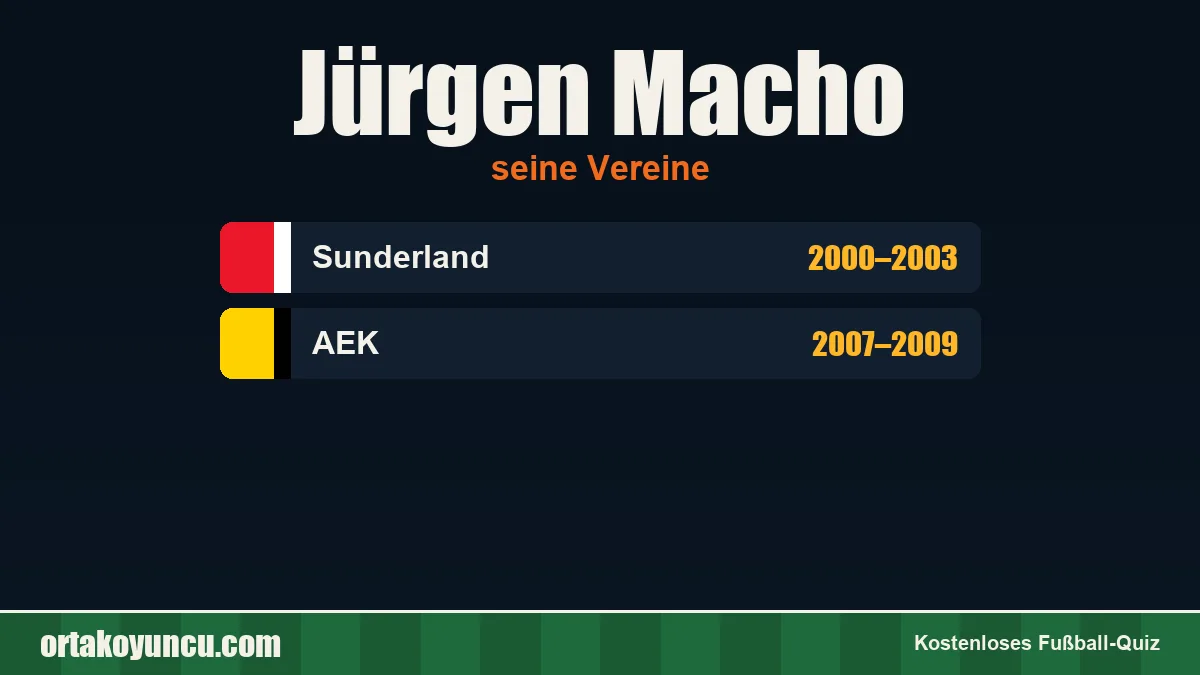 Jürgen Macho: Vereine und Jahre