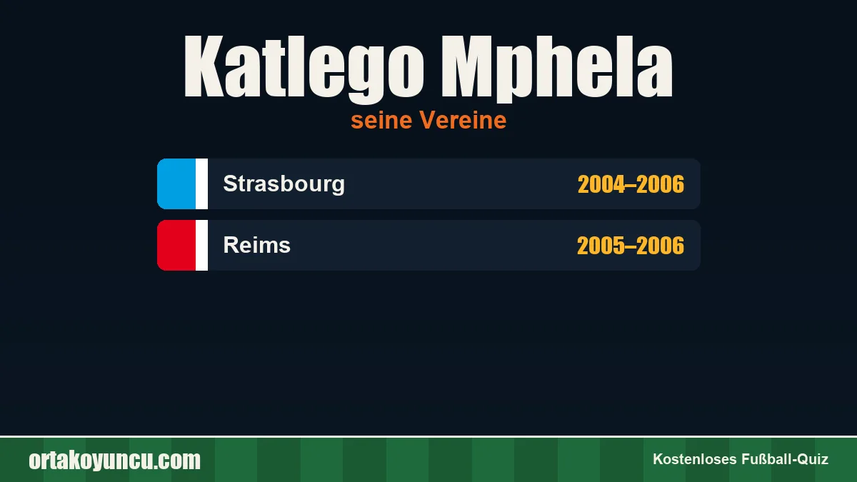 Katlego Mphela: Vereine und Jahre