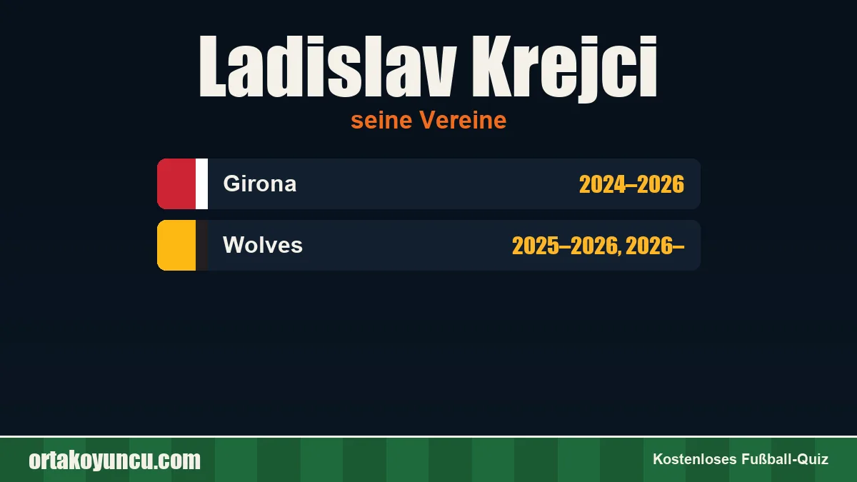 Ladislav Krejci: Vereine und Jahre