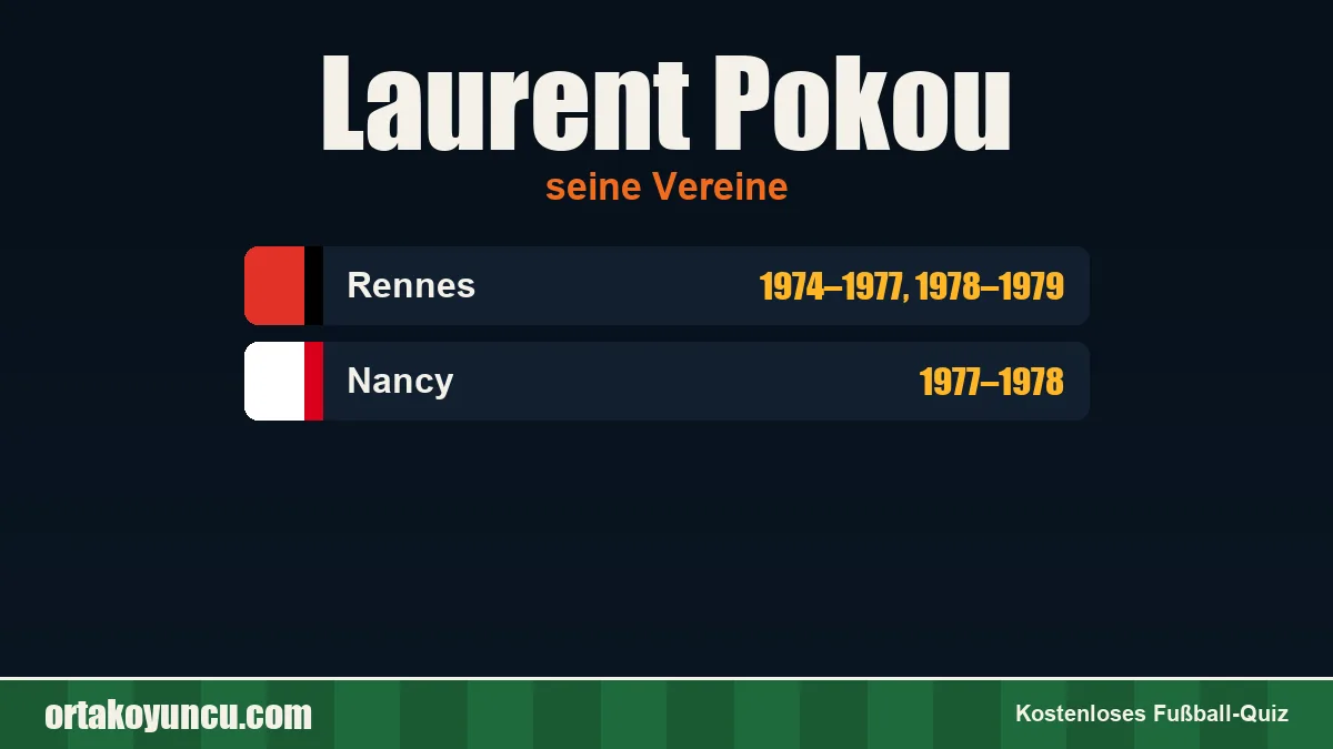 Laurent Pokou: Vereine und Jahre