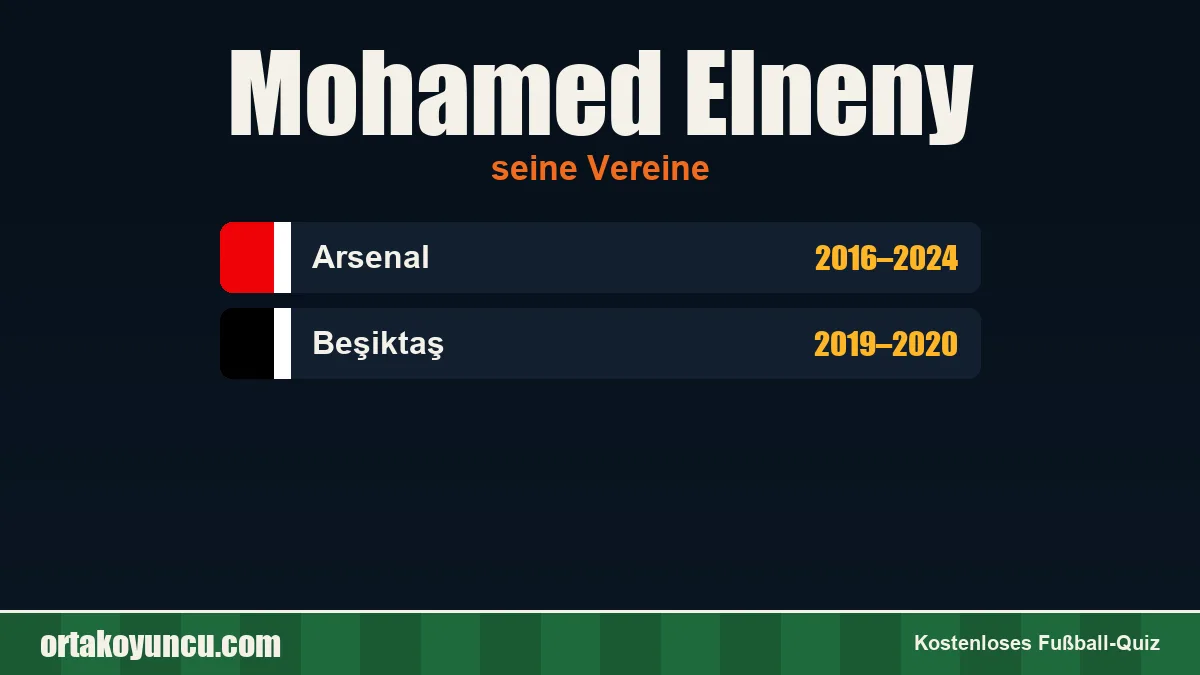 Mohamed Elneny: Vereine und Jahre