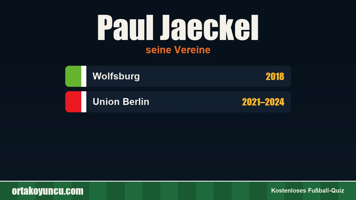 Paul Jaeckel: Vereine und Jahre