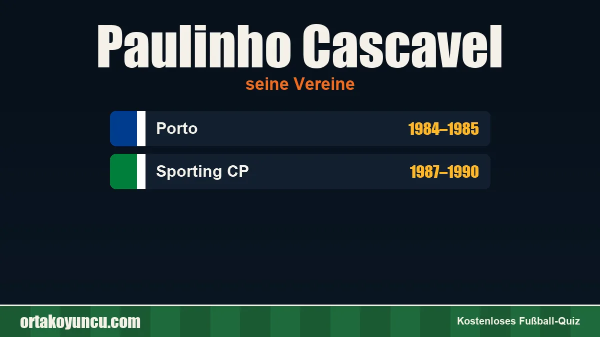 Paulinho Cascavel: Vereine und Jahre