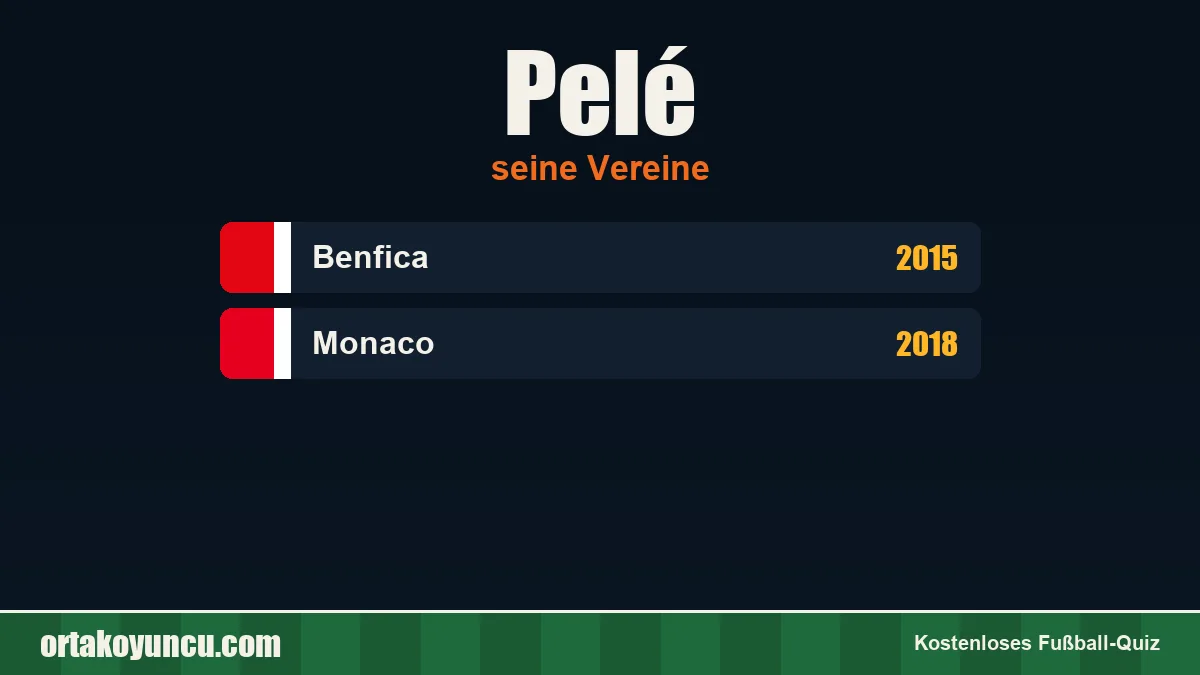 Pelé: Vereine und Jahre