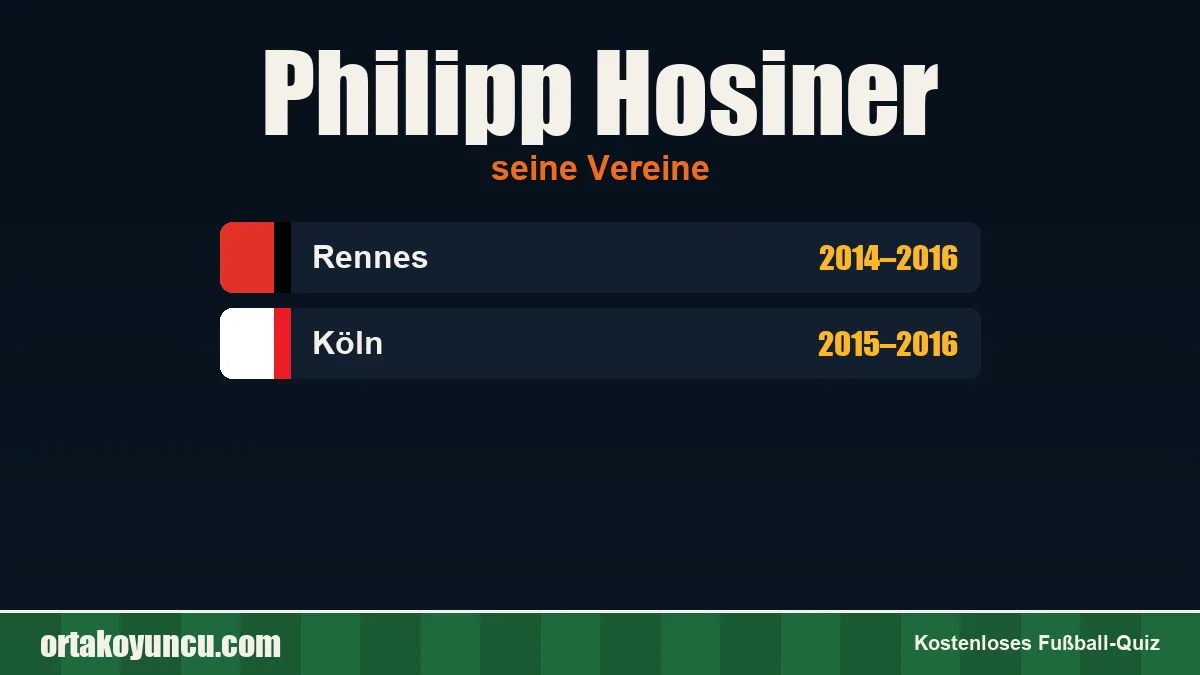 Philipp Hosiner: Vereine und Jahre