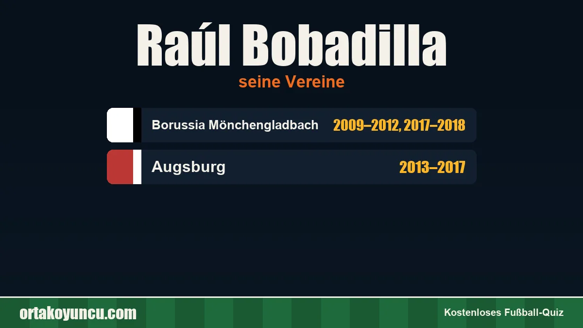 Raúl Bobadilla: Vereine und Jahre