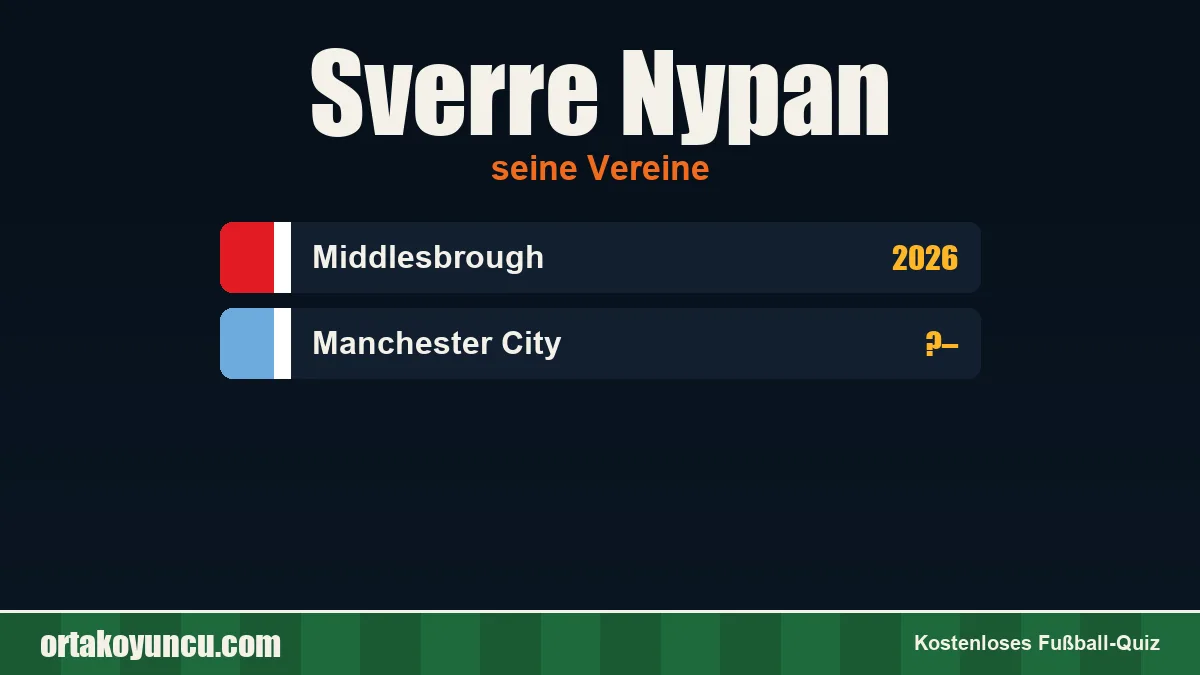 Sverre Nypan: Vereine und Jahre