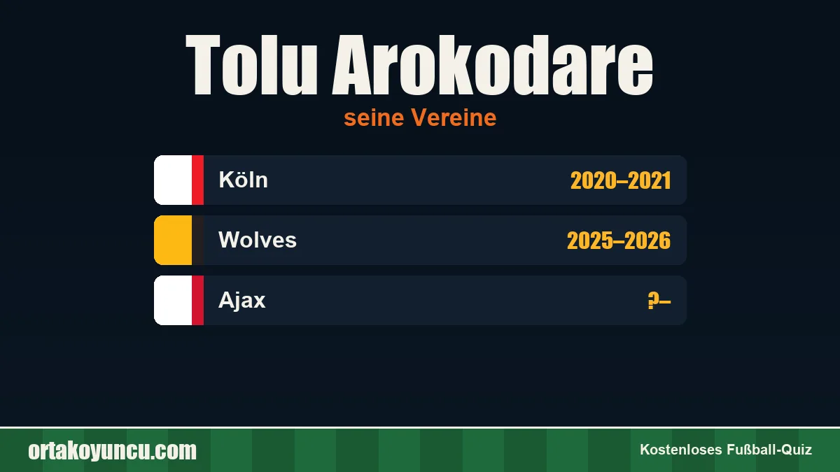 Tolu Arokodare: Vereine und Jahre