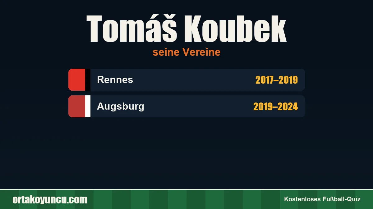Tomáš Koubek: Vereine und Jahre