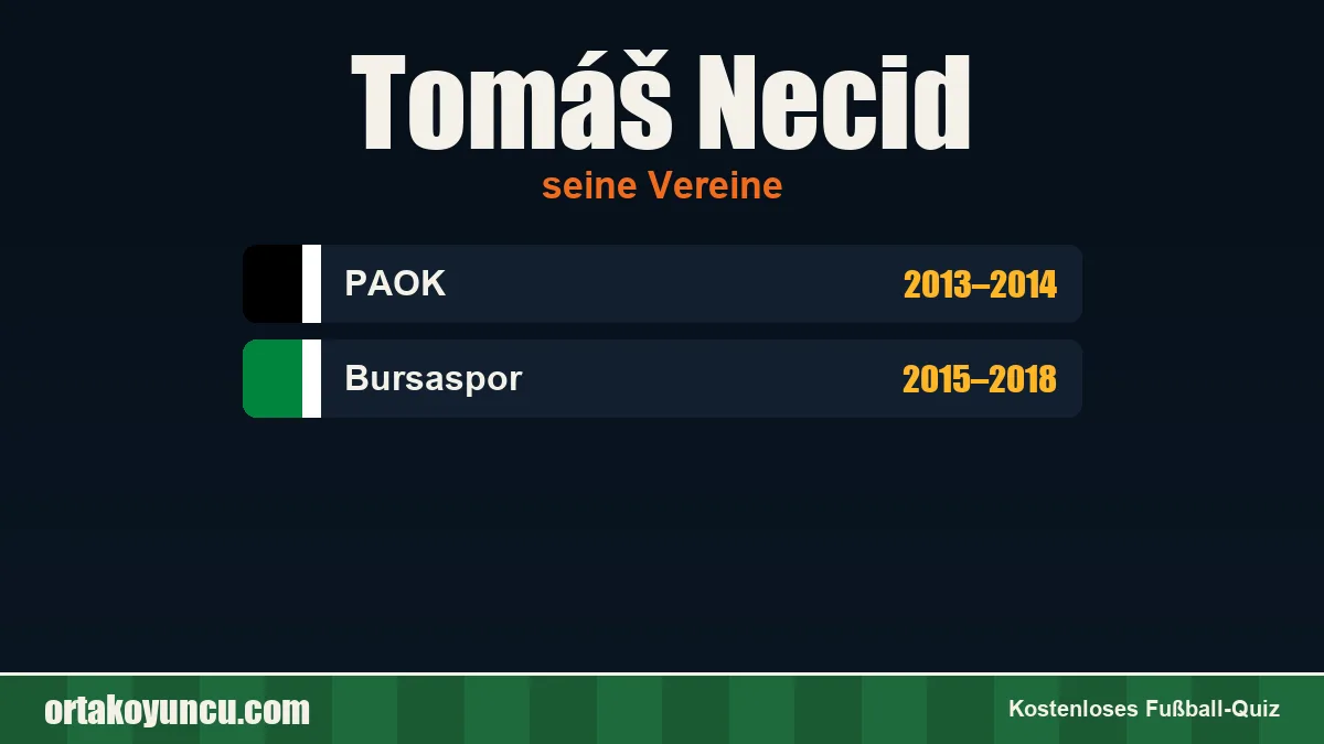 Tomáš Necid: Vereine und Jahre