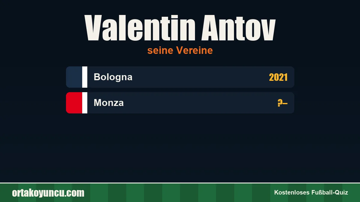 Valentin Antov: Vereine und Jahre
