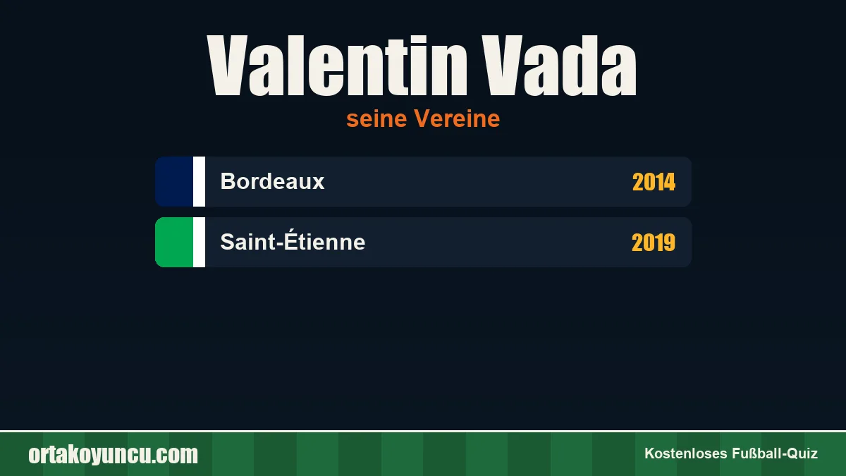 Valentin Vada: Vereine und Jahre