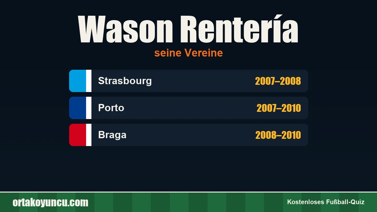 Wason Rentería: Vereine und Jahre