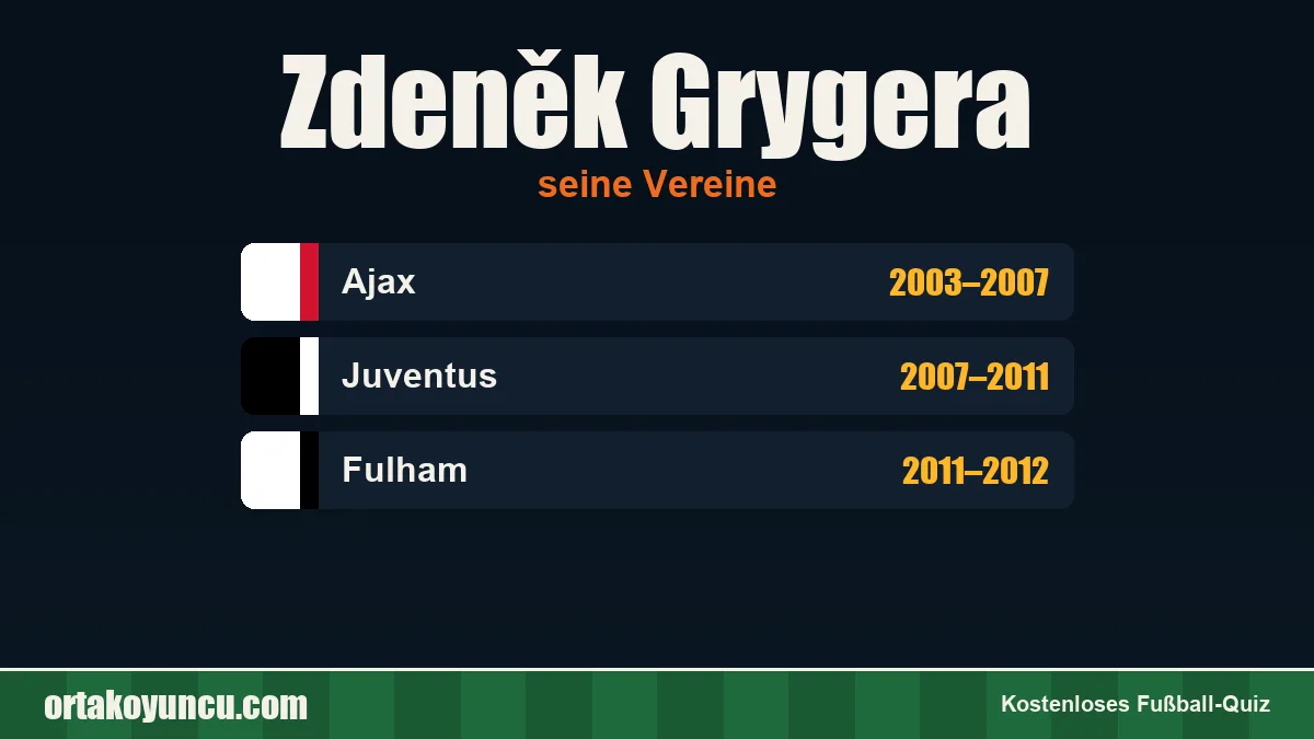 Zdeněk Grygera: Vereine und Jahre