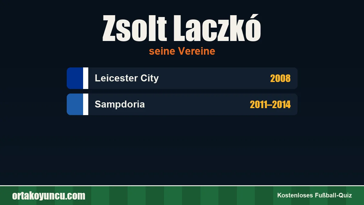 Zsolt Laczkó: Vereine und Jahre