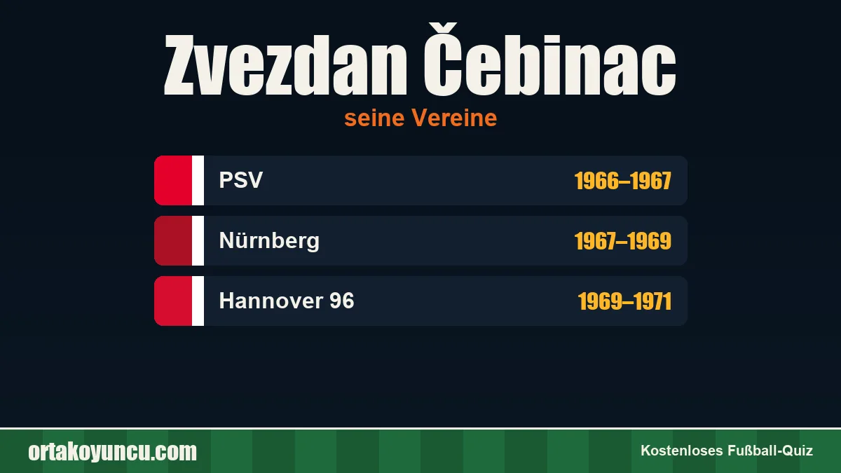 Zvezdan Čebinac: Vereine und Jahre