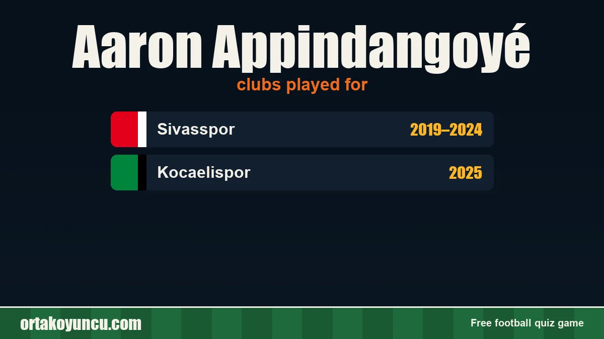 Aaron Appindangoyé: clubs and years
