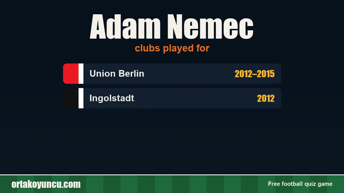 Adam Nemec: clubs and years