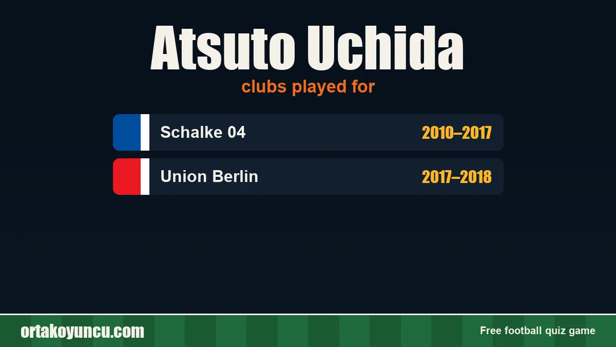 Atsuto Uchida: clubs and years
