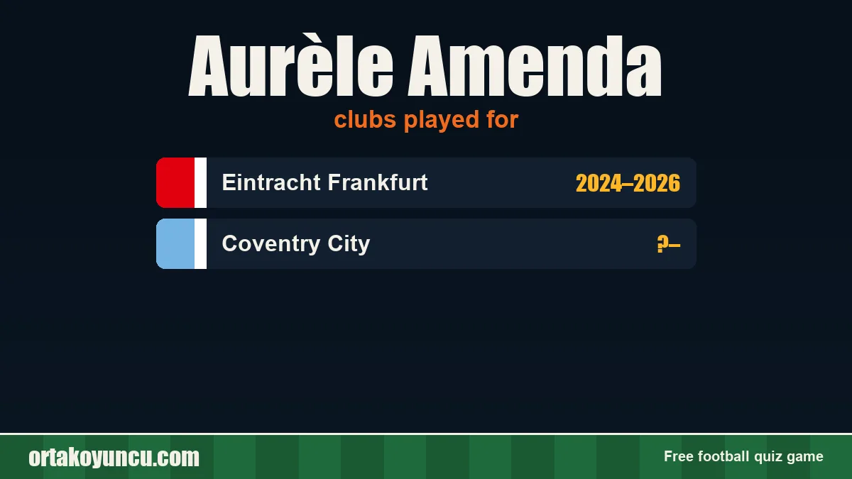 Aurèle Amenda: clubs and years