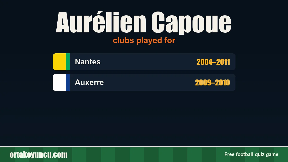Aurélien Capoue: clubs and years