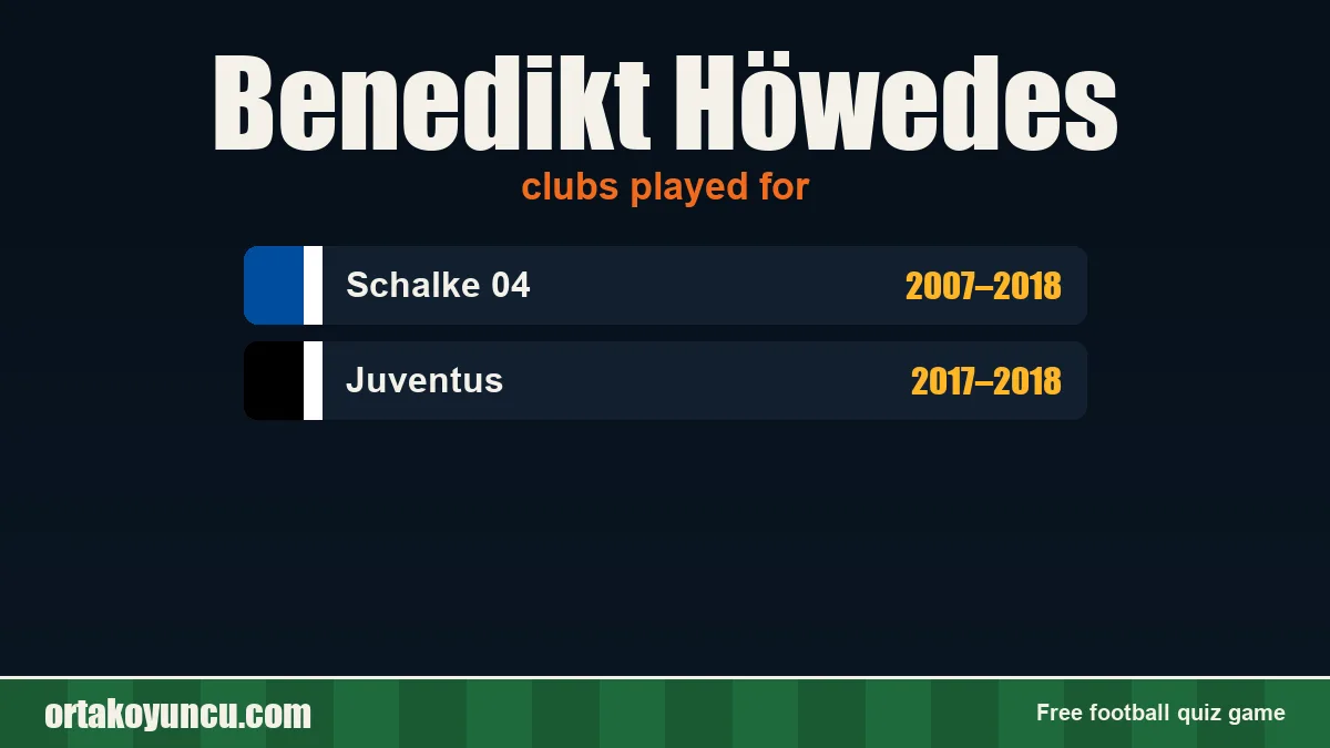 Benedikt Höwedes: clubs and years