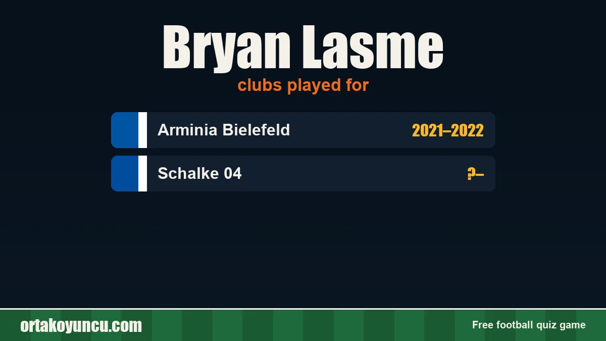 Bryan Lasme: clubs and years